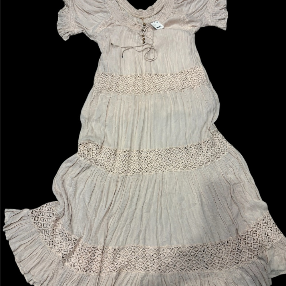 Free People Cream Maxi Dress